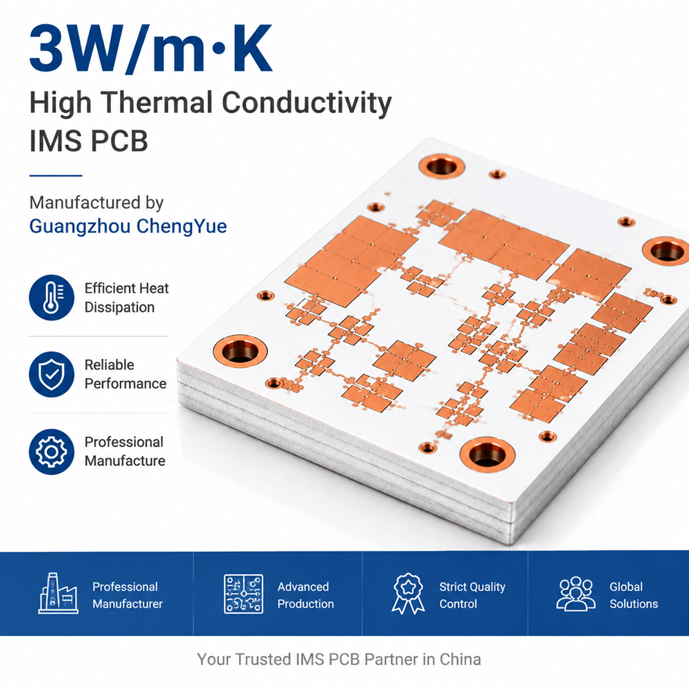 3W/m·K High Thermal Conductivity IMS PCB Manufacturer in China